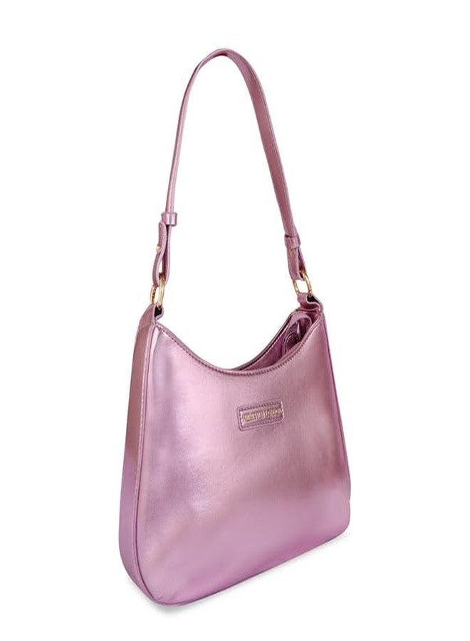 HAMSTER London Nights Edit Shoulder Bag | Stylish Women’s Handbag | Elegant Daily Bag - Pink - Image 3